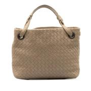 Pre-owned Leather shoulder-bags Bottega Veneta Vintage , Brown , Dames