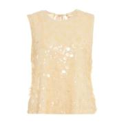 Beige T-shirts & Polos Aw24 Semicouture , Beige , Dames