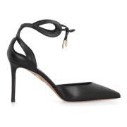 Tessa Lederen Pumps Aquazzura , Black , Dames