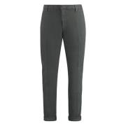 Katoenen Chino Broek met Oprolbare Manchetten Dondup , Gray , Heren