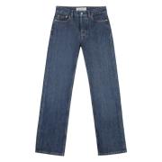 Straight-leg jeans met achterlogo label Our Legacy , Blue , Dames