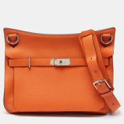 Pre-owned Leather crossbody-bags Hermès Vintage , Orange , Dames