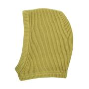 Geribbelde Gebreide Balaclava Rick Owens , Green , Heren