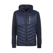 Hooded donsjack met jersey mouwen Sail Racing , Blue , Heren