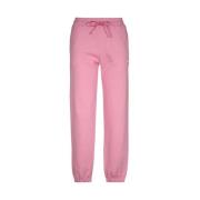 Katoenen Logo Sweatpants Msgm , Pink , Dames