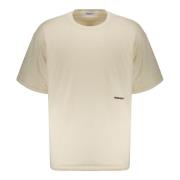 Maxi T-shirt met Ribgekraagd Ambush , Beige , Heren