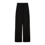 Oversized Stretch Katoenen Broek Philosophy di Lorenzo Serafini , Blac...