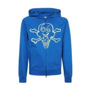 Katoenen Zip Hoodie Icecream , Blue , Heren