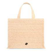 Geweven Raffia Tote Tas Patou , Beige , Dames