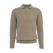 Beige Gebreide Trui Aw24 Gender , Beige , Heren