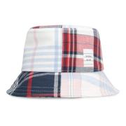 Geruite Katoenen Hoed Thom Browne , Multicolor , Heren