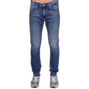 Slim Taper Denim Jeans Calvin Klein , Blue , Heren