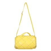 Nappa Handtas met Interlock Sluiting Bottega Veneta , Yellow , Dames