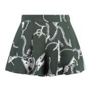 Ridder All-over motief stof shorts Burberry , Green , Dames