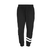 Katoenen trainingsbroek met logodetail Dsquared2 , Black , Heren