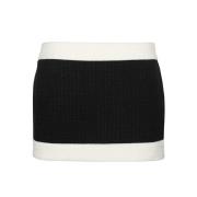 Gebreide Mini-Rok met Knopen Dsquared2 , Black , Dames