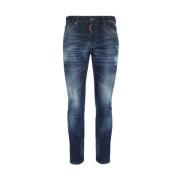 Versleten 5-Pocket Jeans Dsquared2 , Blue , Heren