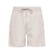 Linnen Bermuda Shorts Les Deux , Beige , Heren