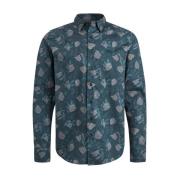 Lange mouw shirt Fijne Print Stijl Vanguard , Blue , Heren