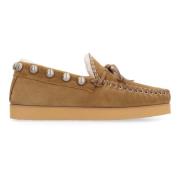 Studded Suede Loafers Isabel Marant , Beige , Dames