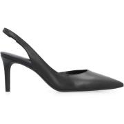 Puntige Neus Leren Slingback Stiletto Pumps Michael Kors , Black , Dam...