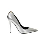 Puntige Neus Leren Pumps Tom Ford , Gray , Dames