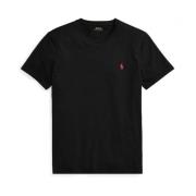 Custom Slim Fit Katoenen T-Shirt Ralph Lauren , Black , Heren