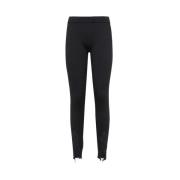 Geribbelde zijde-mix leggings met uitsnijddetails Tom Ford , Black , D...