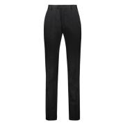 Getailleerde wollen broek met lurexdraden Salvatore Ferragamo , Black ...