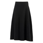 Asymmetrische wollen rok Jil Sander , Black , Dames