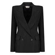 Gestructureerde Double Breasted Blazer Alexander McQueen , Black , Dam...