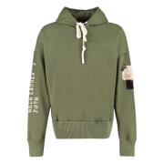 Katoenen hoodie met logopatch Paul & Shark , Green , Heren