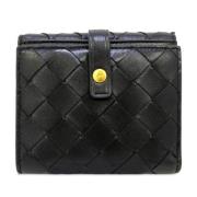 Pre-owned Leather wallets Bottega Veneta Vintage , Black , Heren