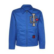 Tech Fabric Jack met Logo Patches Icecream , Blue , Heren