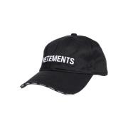 Geborduurde Baseballpet Vetements , Black , Dames