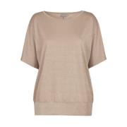 Korte Mouw Top No man's land , Beige , Dames