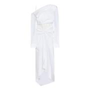 Elegante Jurk voor Vrouwen Off White , White , Dames