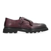 Elen Leren Monk-Strap Schoenen Doucal's , Purple , Heren