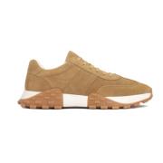 Aantrekkelijke Suède Sneakers met Verhoogde Zool Kazar , Beige , Heren