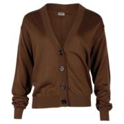 Pre-owned Wool outerwear Burberry Vintage , Brown , Dames