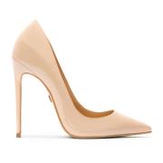 Beige Lakleren Pumps Kazar , Beige , Dames