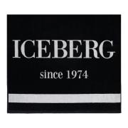 Logo Strandlaken Iceberg , Black , Heren