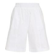 Katoenen Bermuda Shorts Fabiana Filippi , White , Dames