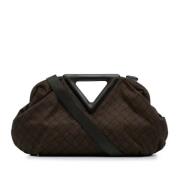 Pre-owned Canvas shoulder-bags Bottega Veneta Vintage , Brown , Dames