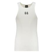 Top zonder mouwen, Zomerse stijl 44 Label Group , White , Heren