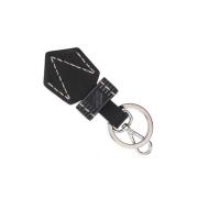 Stijlvolle Leren Sleutelhanger Moreau Paris , Black , Dames