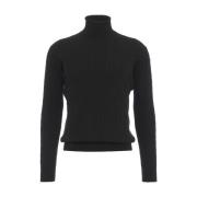 Zwart Gebreid Aw24 Gender , Black , Heren