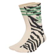 Farm Rio Crew Pack 2 Socks Adidas , Beige , Unisex