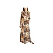 Jungle Print Lange Jurk La Petite Française , Multicolor , Dames