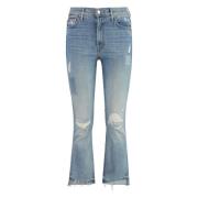 Versleten stretchkatoenen jeans Mother , Blue , Dames